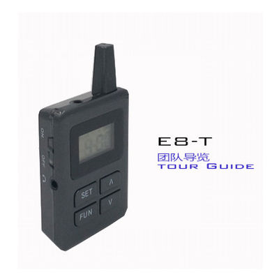 E8 orecchio - guida d'attaccatura dell'audio di viaggio del nero del sistema della guida turistica di Bluetooth